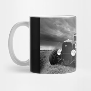 1929 - Ford Model A - Hot Rod - black white Mug